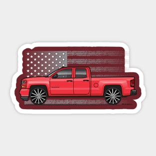 Red Usa 3 Sticker